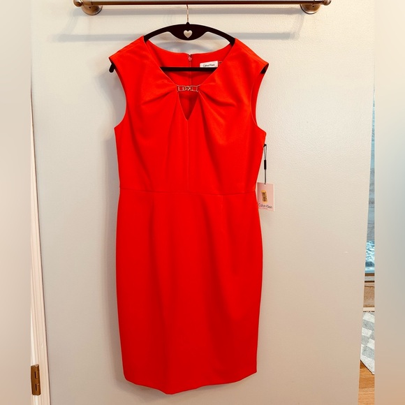 Calvin Klein Dresses & Skirts - NWT Calvin Klein Sleeveless Coral Dress 10